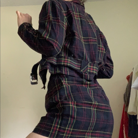 Two piece Vintage Plaid Set - Picture 3 of 6